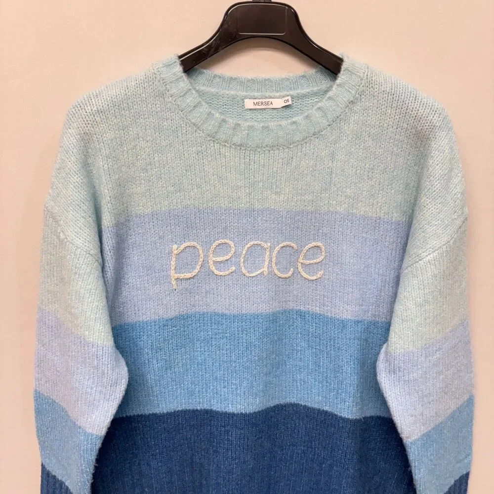 Mersea Women Pullover Sweater Knit Top One Size OS Acrylic Blend C028 -3 - Picture 13 of 15